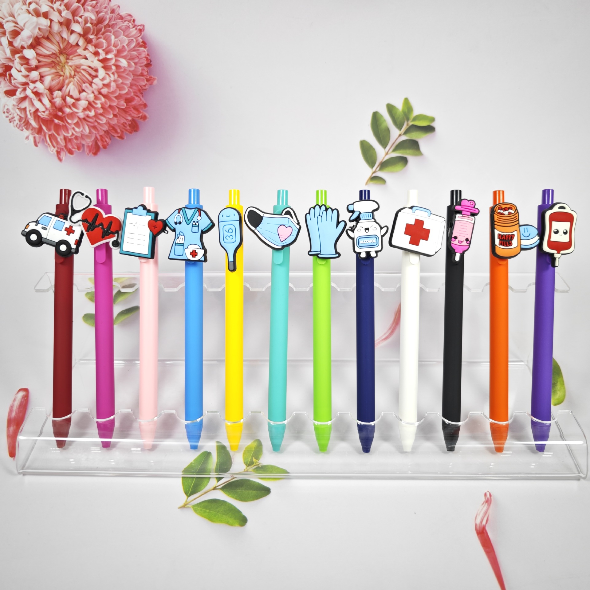New Amazon Best-Selling Creative Medical Cartoon Soft Rubber Press Nurse Pen Student Office Stationery Ballpoint