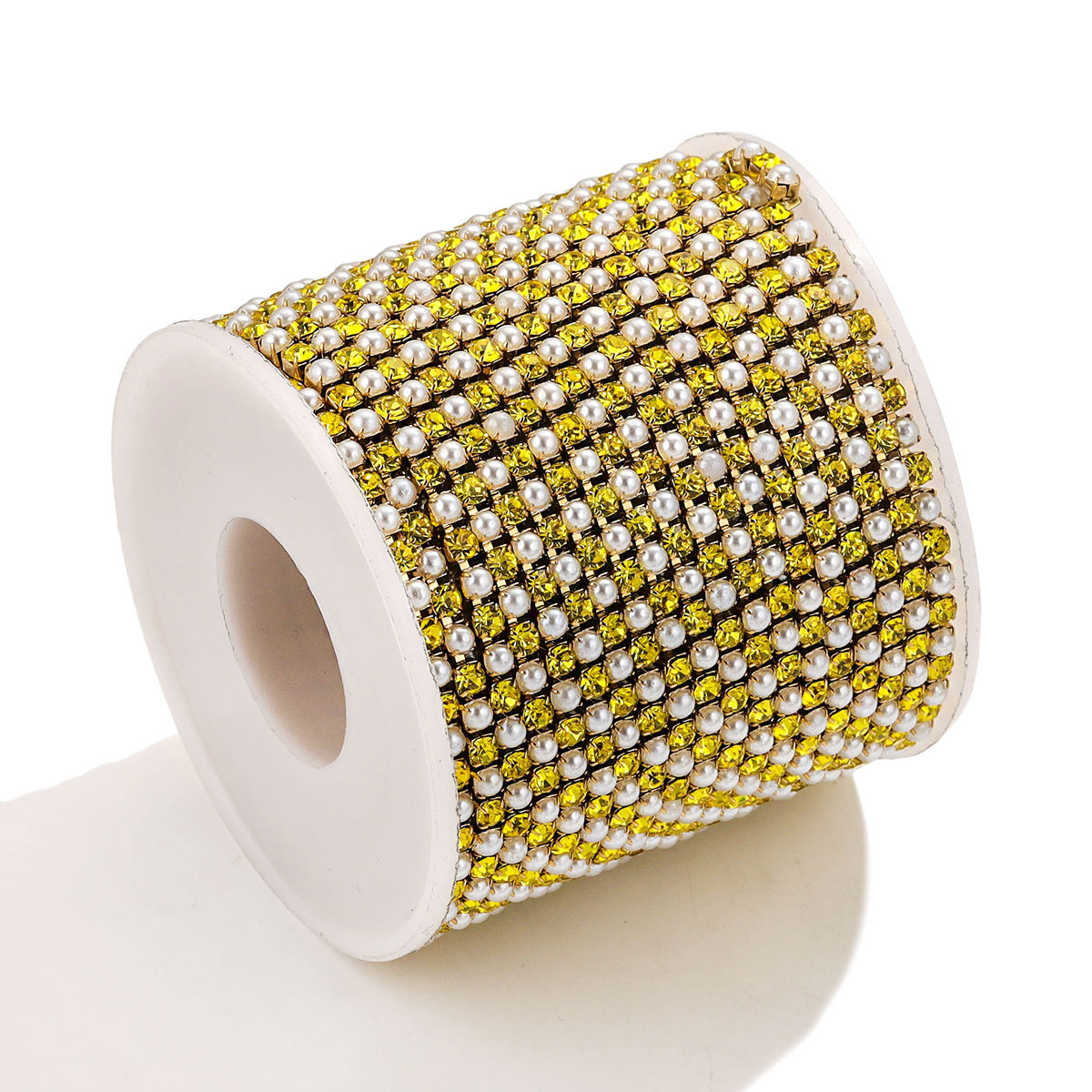 Acero inoxidable cristal perla garra cadena Ropa Accesorios vestido color cadena DIY joyería cadena diamante joyería cadena