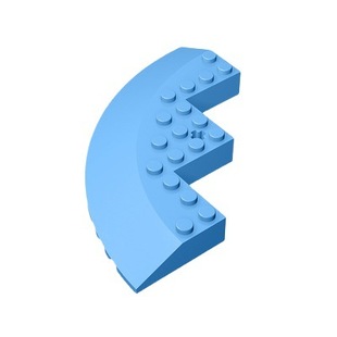 [50g minimum order] cross-border MOC domestic building blocks compatible with Lego 58846 parts 10x10 Bevel round corner