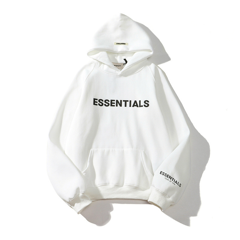 FOG ESSENTIALS letras de silicona estereoscópica hombres y mujeres americanos camisa con sudadera con sudadera con sudadera image 15