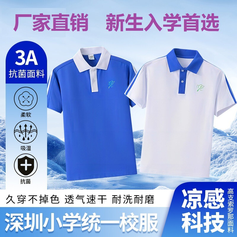 Shenzhen School Uniform Elementary School Students' Special Edition Short-Sleeve Autumn and Winter Long Pants, Summer Jacket for Boys and Girls, First-Grade New Students Shenzhen School Uniform Elementary School Students' Special Edition Short-Sleeve Autumn and Winter Long Pants, Summer Jacket for Boys and Girls, First-Grade New Students