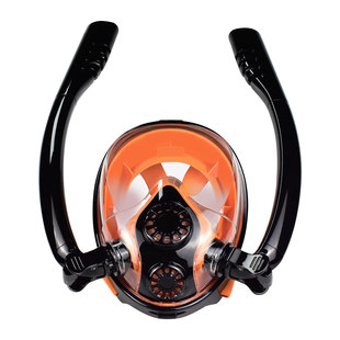DEDEPU silicone snorkeling mask respirator swimming breathing panoramic large field of view diving mask comfortable fit