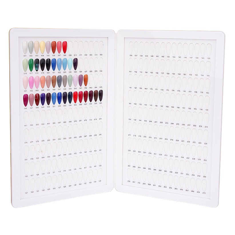 Tablero de exhibición de tarjeta de color de uñas de moda acabado manicura lentejuelas tablero de exhibición de tarjeta de color caramelo