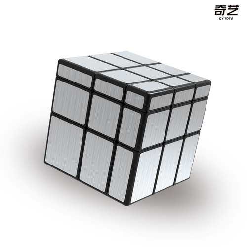 Qiyi Mirror Rubik's Cube third-order special-shaped brushed stickers Children's educational and stress-reducing toy Rubik's Cube with tutorial