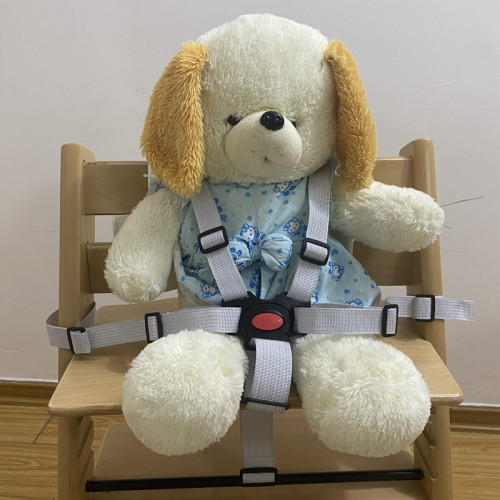 Baby growth chair safety belt, baby high chair safety belt, safety belt protection, five-point harness buckle safety belt