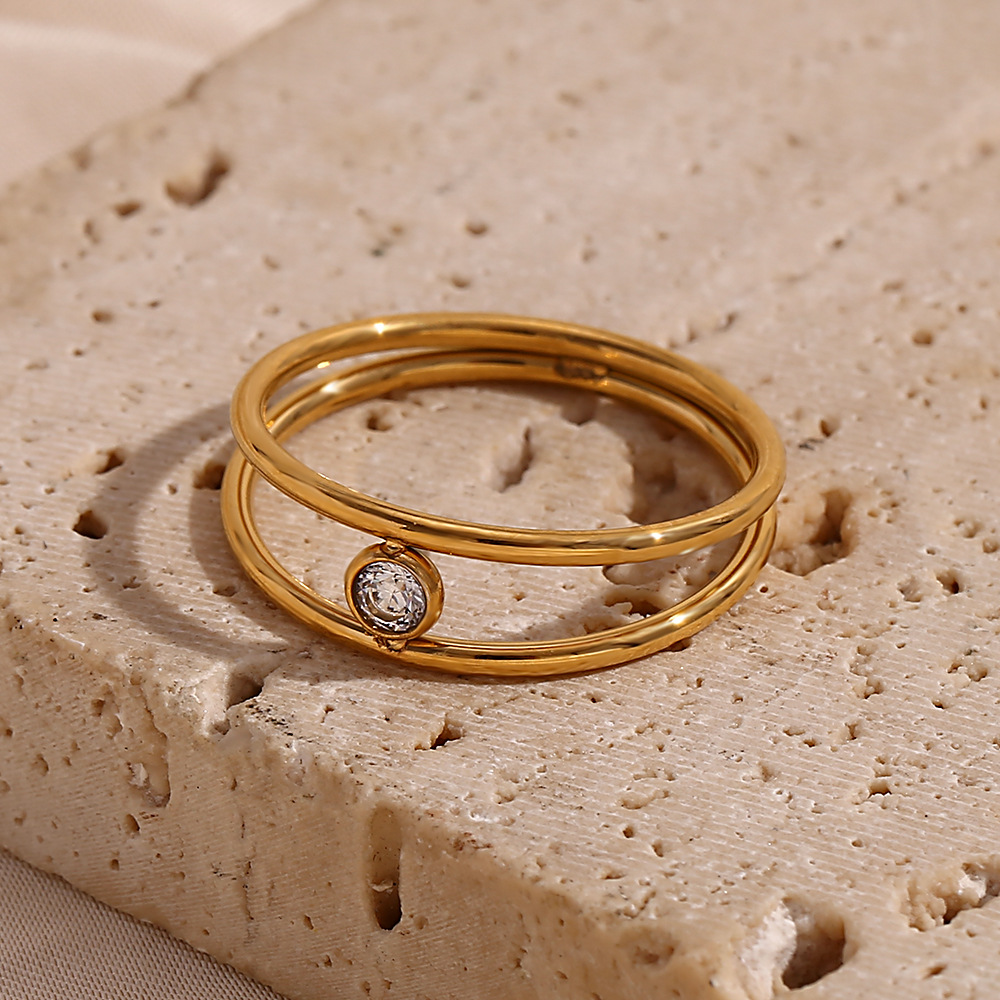 Double Layered Stainless Steel Ring