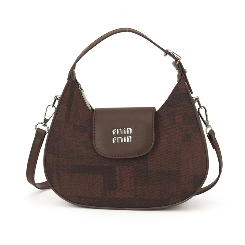 2026 nuevo nicho de diseño bolso de media luna retro bolso de moda universal bolso de mano de mujer casual bajo bolso de hombro