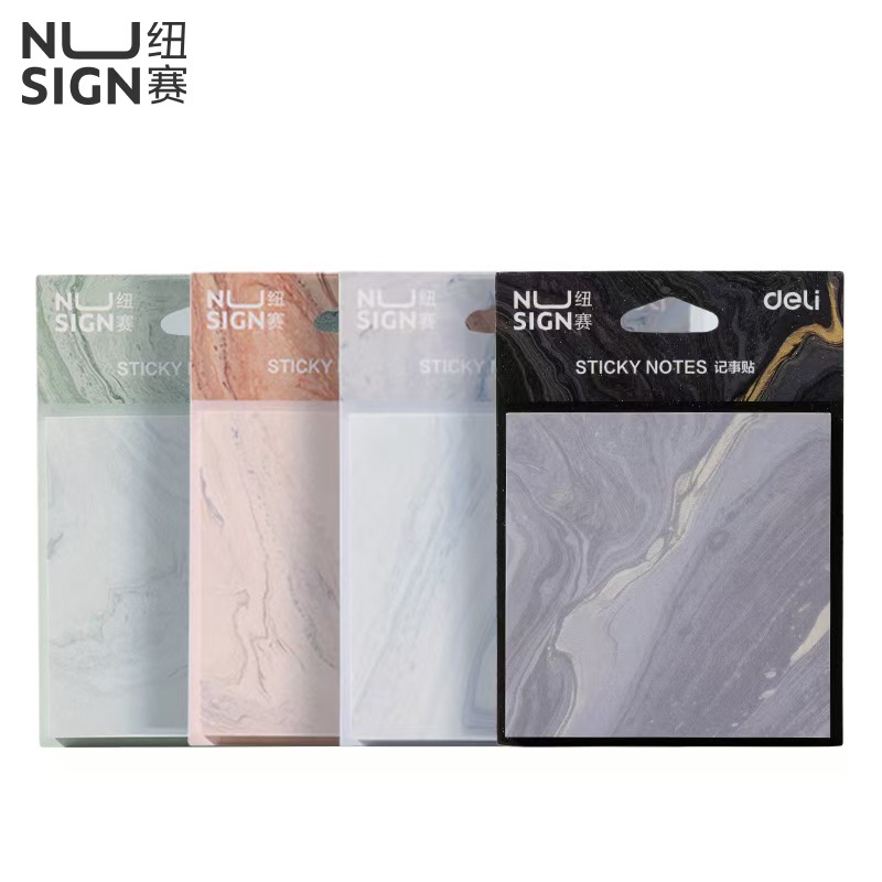 뉴사이 NS357-C 자연유체 스티커 메모 74mm×74mm-60매(혼합)(가방)