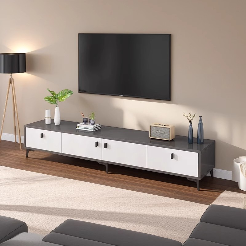 Gabinete de televisión de piso sala de estar 2025 nuevo armario de almacenamiento en casa de alquiler simple pequeño gabinete de televisión