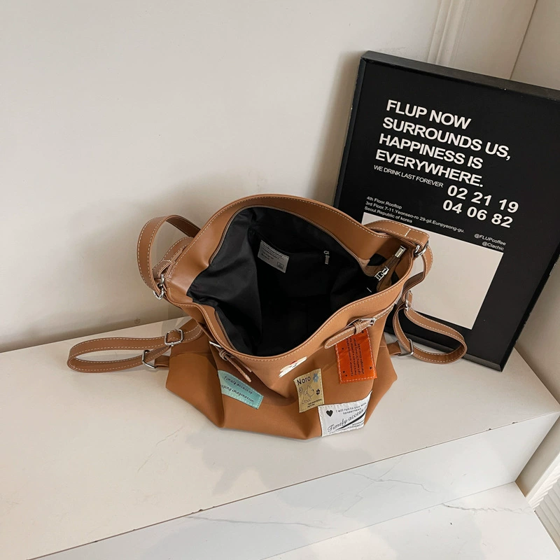 High quality retro capacious backpack, shoulder bag, American style