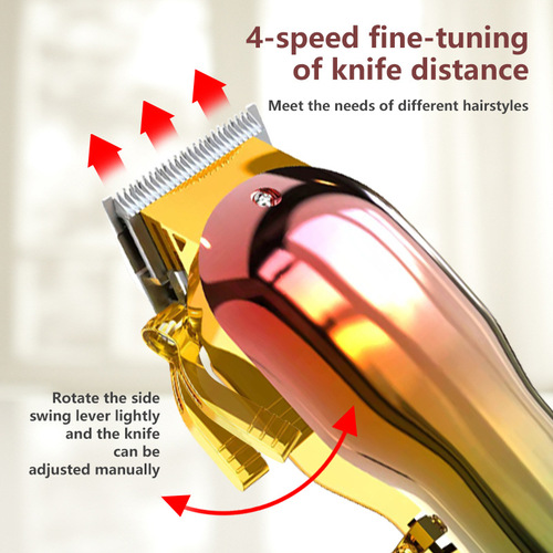 Cross-border new color mirror electric clipper hair clipper electric clipper high-power hairdressing tool electric clipper hair clipper