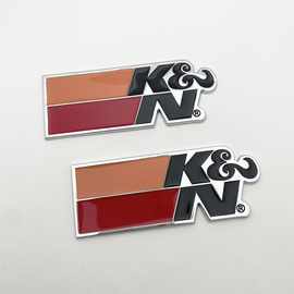 汽车KN车标 改装KN贴标 金属改装装饰贴