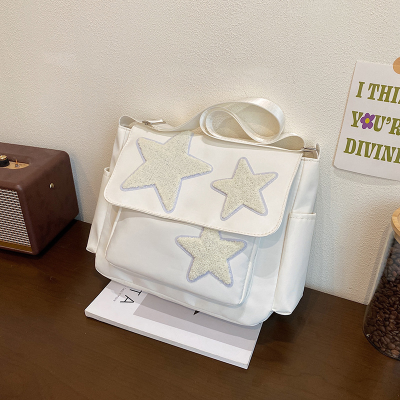 2024 New Trendy Red Crossbody Bag Women's Japanese Niche Design Five-pointed Star Class Casual Shoulder Bag Messenger Bag 2024 New Trendy Red Crossbody Bag Women's Japanese Niche Design Five-pointed Star Class Casual Shoulder Bag Messenger Bag