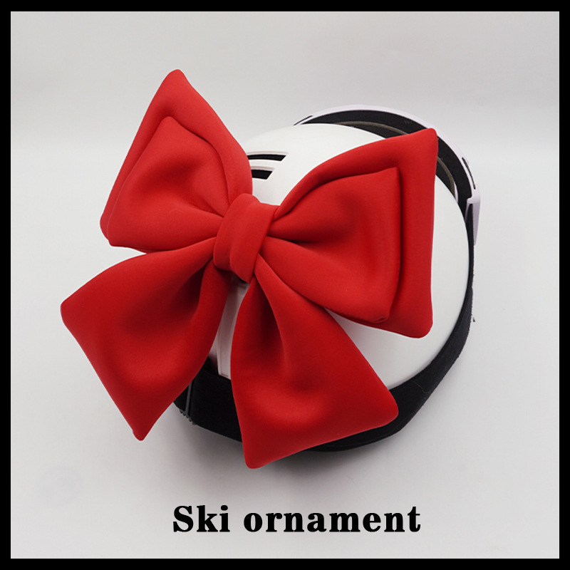 Ski Helmet Cute Bowknot Motorcycle Universal Helmet Decoration