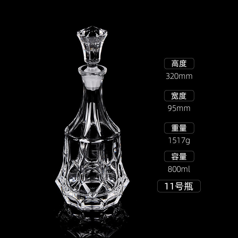 Botellas de vino de cristal transfronterizas directas de fábrica botellas de whisky europeas botellas de licores extranjeros botellas de vino blanco XO