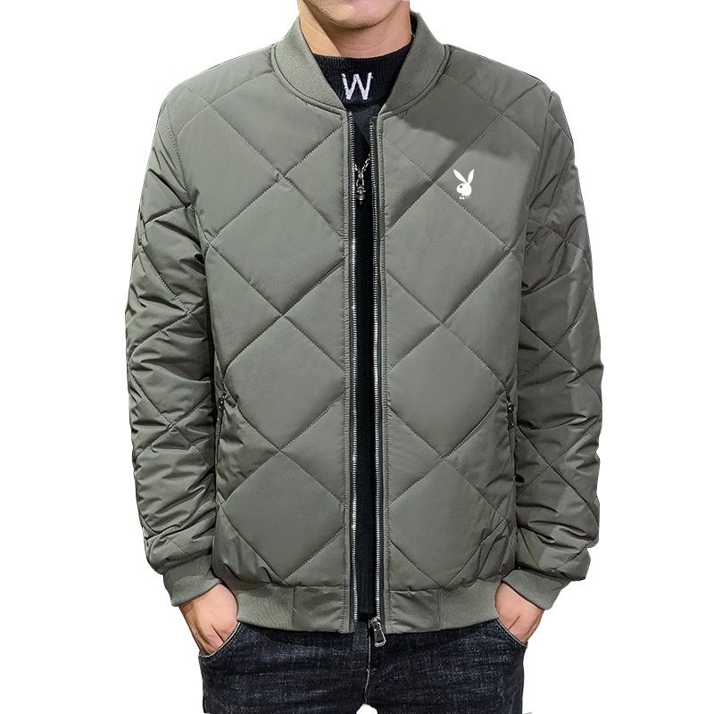Short demi-season down jacket