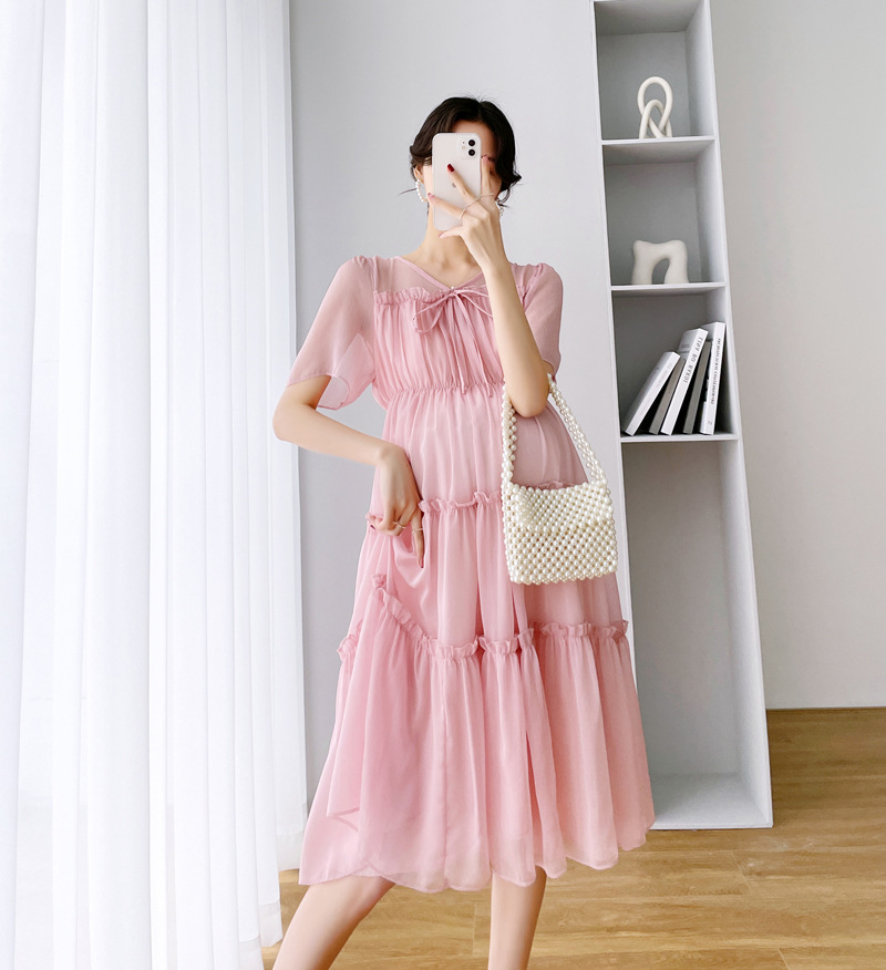 Summer fresh dress for pregnant