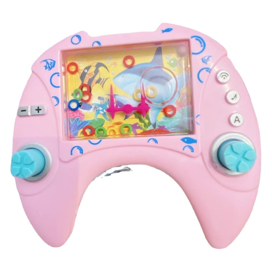 Anillo nostálgico dibujos animados al azar recta pequeña máquina de Juego Mini mano juguetes educativos para niños puesto suministro