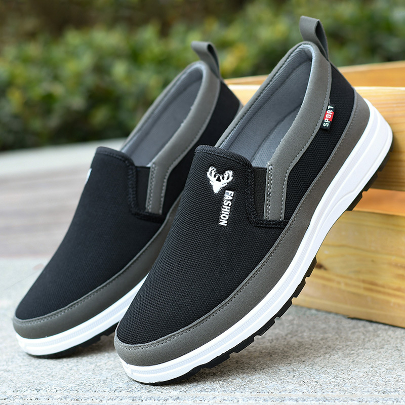 Viejos zapatos de tela de Beijing primavera y otoño zapatos de tela antideslizante desgaste zapatos de papá suave ligero transpirable
