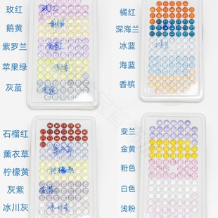 Jinyu jewelry multicolor optional 6mm round 5A quality fireworks cut cubic zirconia bare stone nail zircon