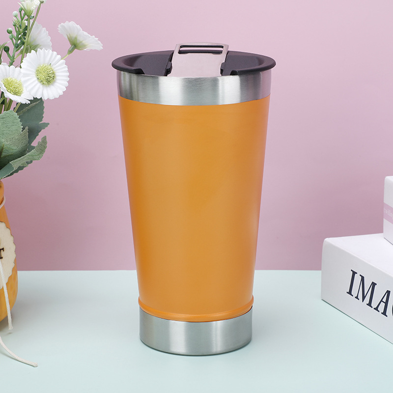 Ventas transfronterizas de acero inoxidable 304 con abertura de botellas de cerveza de acero inoxidable 304 tazas de aislamiento de automóviles tazas de hielo
