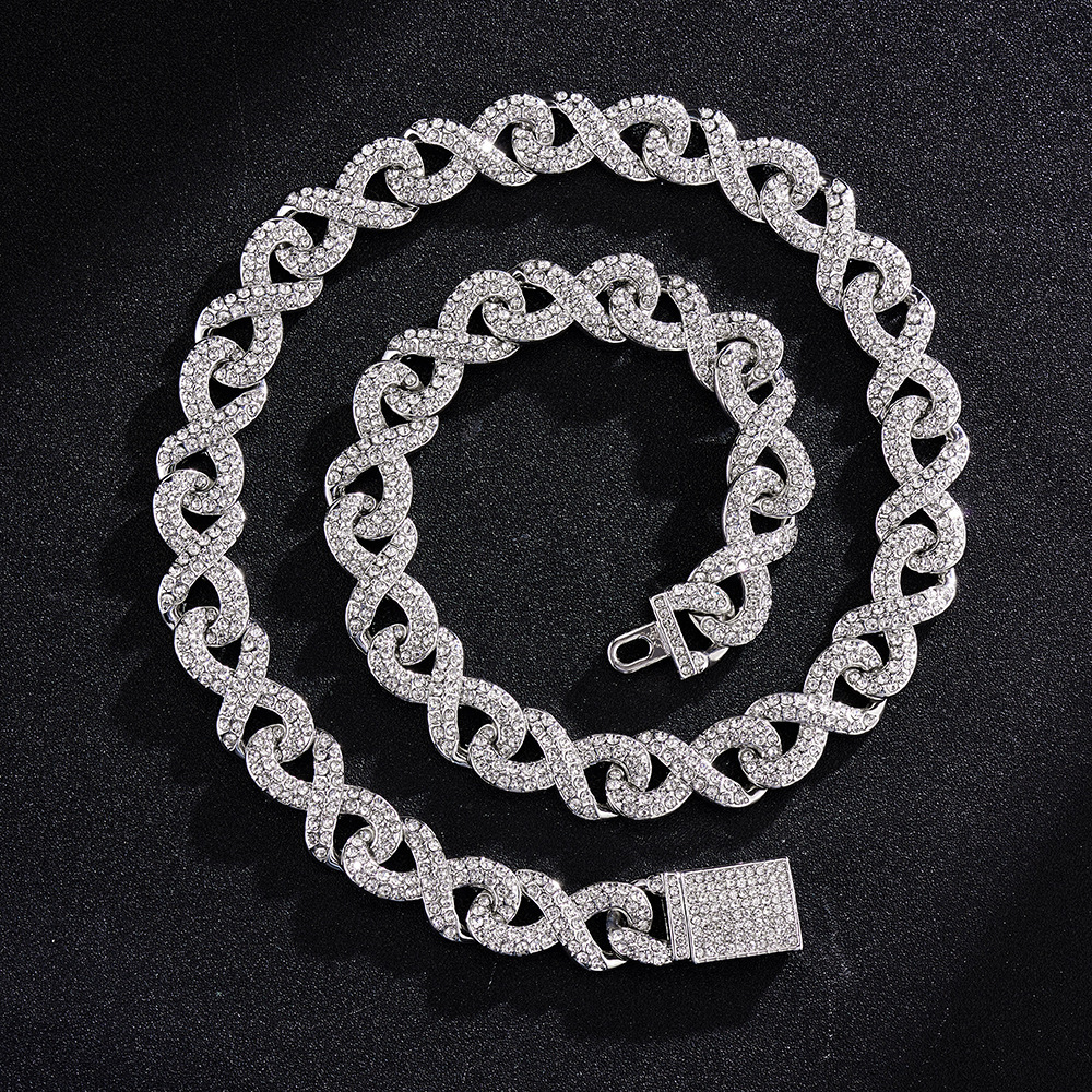 61g Weight Bracelets, Necklace Classification 1 Piece Quantity Daily, Street Occasion Alloy Material Geometric Pattern All Seasons Season Unisex Gender Plating Design Hip-Hop Style Unisex Hip-Hop Bracelets Necklace Geometric Alloy Men Necklace Sets 8
