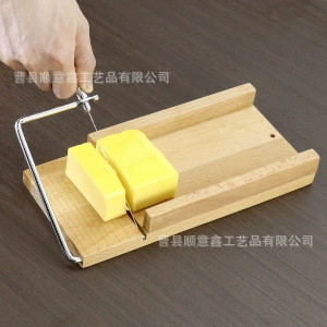 Бамбуковая древесная сырная ветчина ломтик многофункциональная печатная бытовая выпечка инструмент масло сыр разделитель через границу