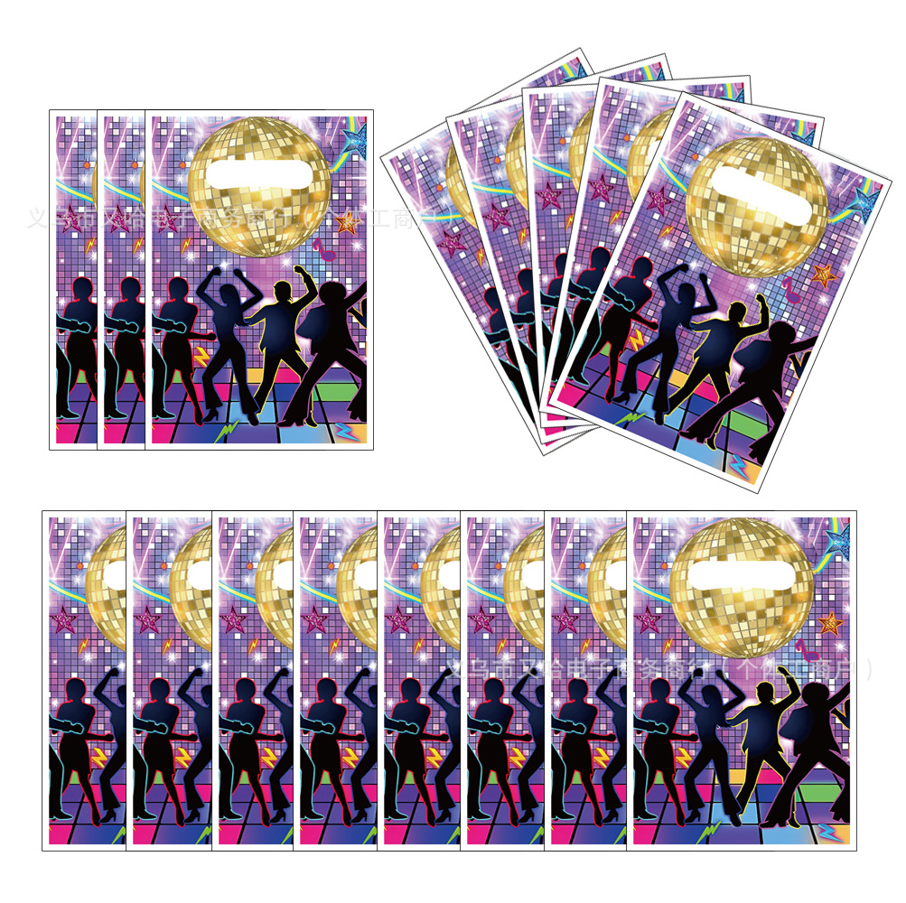 国境を越えた粉犬爪パーティーギフトバッグラグビー漫画ギフトバッグプラスチックキャンディーバッグ誕生日パーティー装飾品