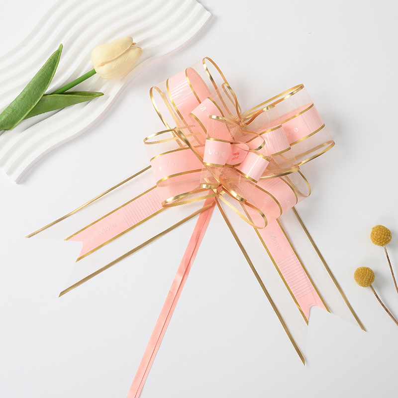 Transfronterizo Amazon venta caliente 64mm cintas de confesión de esquí arco de mano flores ILOVEYOUMORE