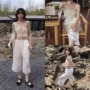 蕾丝直筒显瘦新款七分裤