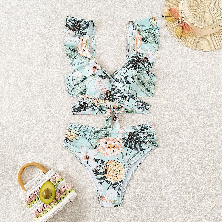 Comfort Function Women's Ditsy Floral 2 Pieces Set Bikinis Swimwear
