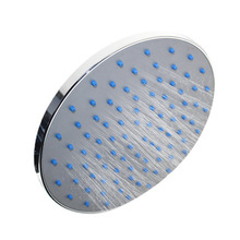 自動上水手動安裝淋浴頂噴頭 衛浴電鍍圓形藍色噴口頂噴淋浴器