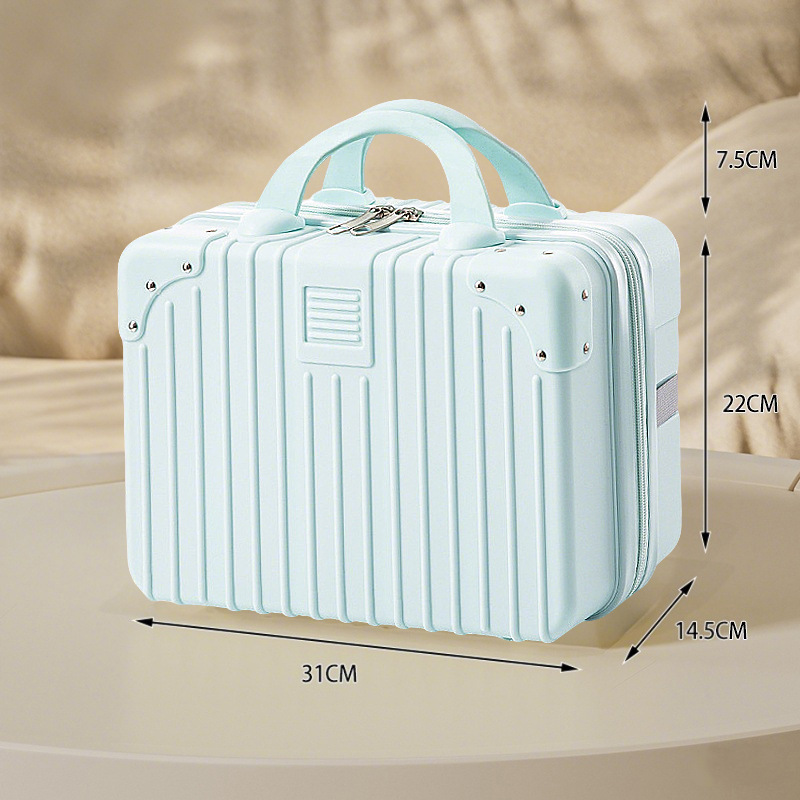 Mint green / 14inch satchel cosmetic case