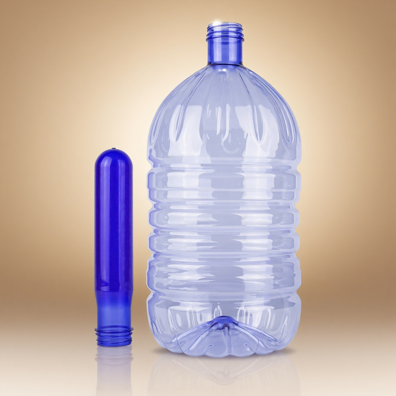 Fábrica directa de 5 galones 55mm botellas PET botellas desechables de agua mineral de grado alimenticio multipropósito