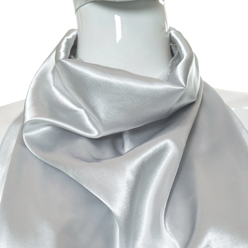 Damenbekleidung, einfarbig, rückenfrei, unregelmäßig, modisch, kreativ_voghion.com