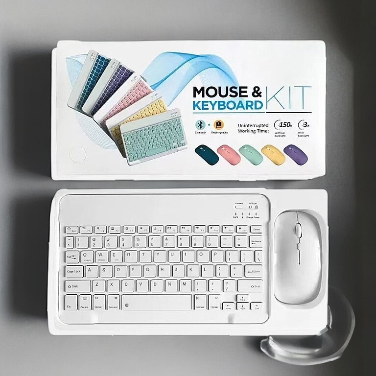 10 Inch Wireless Bluetooth Keyboard Mouse suit for iPad Huawei Xiaomi Phone Tablet Laptop