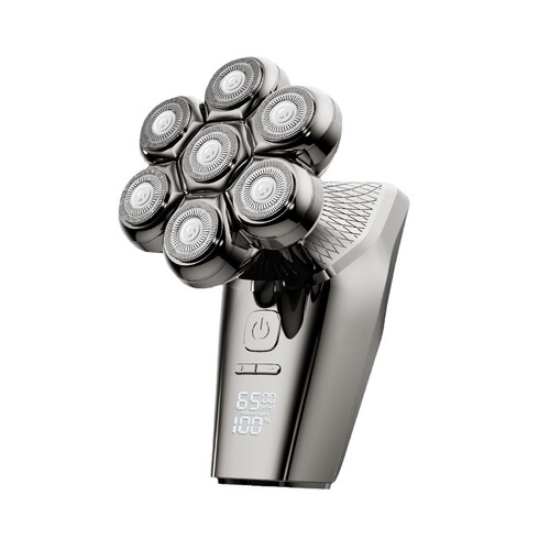 Cross-border 7-blade magnetic shaver three-speed adjustable 7D multi-functional five-in-one electric shaver bald machine