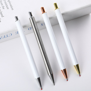 Factory wholesale in stock metal signature pen business high-end push metal pen gel pen advertising gift pen lettering