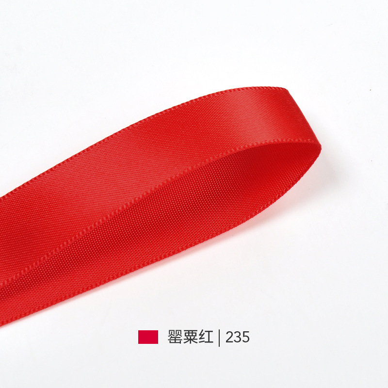 Cinta roja de Yao Ming para pasteles de boda, cinta decorativa hecha a mano con flores, cinta de satén para envolver regalos