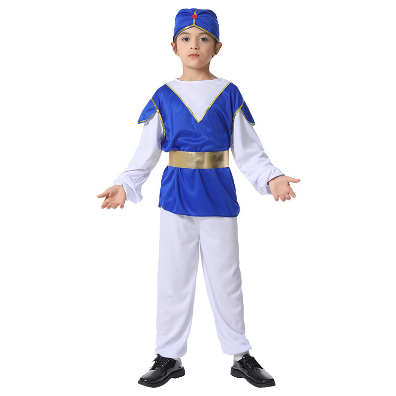 Halloween Cosplay Masquerade Kidsren's Male Role-Playing Prince Costume Indian Aladdin Costume Halloween Cosplay Masquerade Kidsren's Male Role-Playing Prince Costume Indian Aladdin Costume