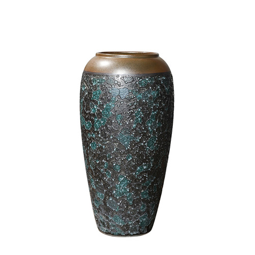 32CM high Jingdezhen ceramic vase home soft decoration model room hotel new Chinese style vase dried flowers ornaments flower ware