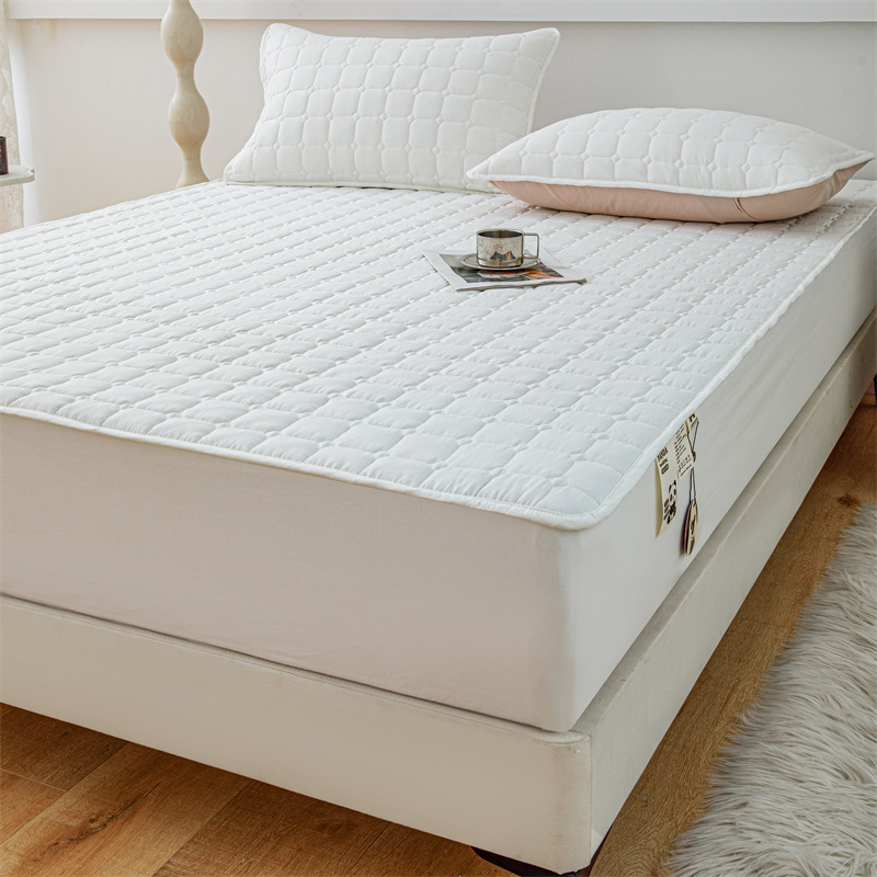 Fuente de la fábrica de algodón sábana ajustable sábana de algodón acolchado individual colcha doble cubierta de polvo Simmons colchón cubierta protectora