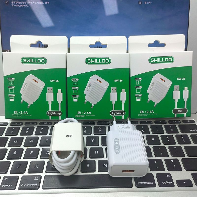 Swilloo USB Charger Is Suitable for Apple Huawei Android Typec