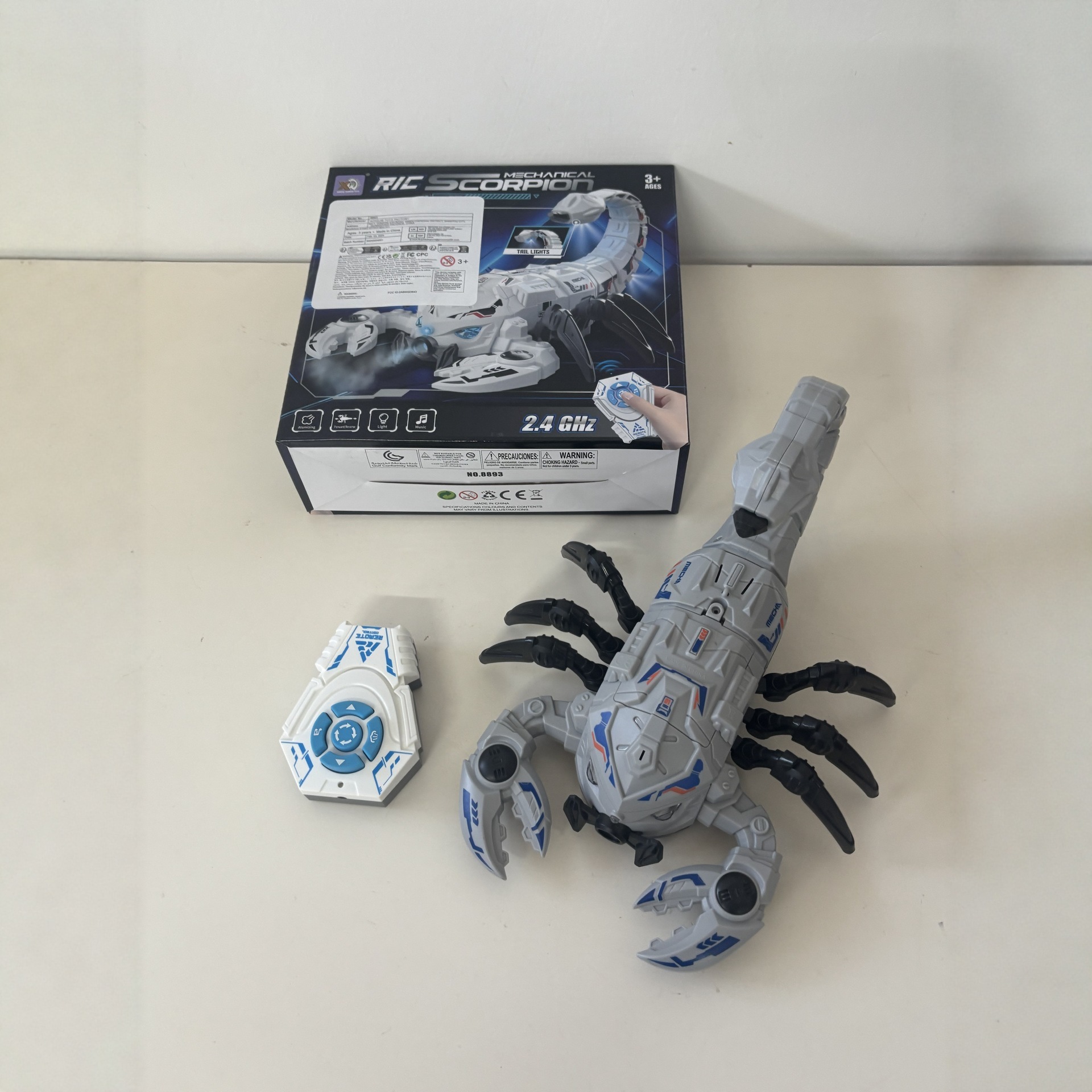 Amazon explosión de juguetes de escorpión mecánico de control remoto para niños, juguetes de escorpión para niños, animales de simulación eléctrica de Xyin