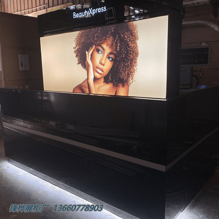 品牌厂家制作高档组合化妆品柜台化妆品展柜梳妆展台饰品展柜