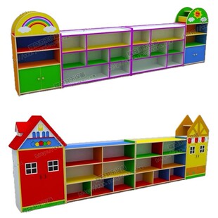 Villa Combination Cabinet. Kindergarten Toy Cabinet. Children's Teaching Aids Cabinet. Furniture Storage Storage Cabinet