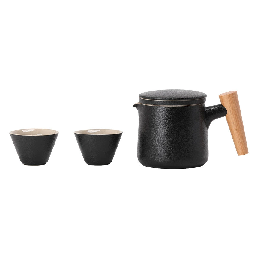 Handheld tea set for traveling, travel teapot, tea cup