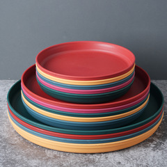 Circular large tray for outdoor vegetables, tea fruits, plastic PP tray, large seed and candy tray, fruit tray, candy tray