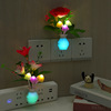 Switch key, colorful induction night light with clove mushrooms for bed for breastfeeding, gradient