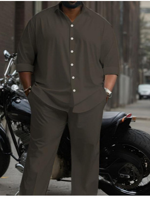 Spring men's shirt casual sports suit